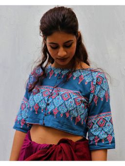 Chidiyaa - Midnight Symphony Neelanjali Stitched Blouse