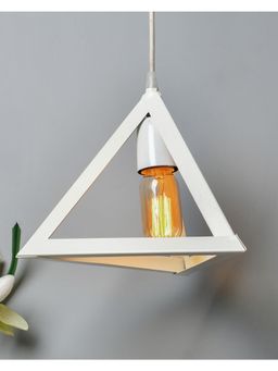 Homesake - Filament Hanging Triangle 6" White