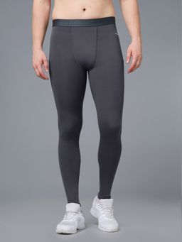 Technosport - Grey Men's Gym Cycling 4-Way Stretch Tights