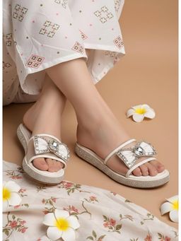 Alberto Torresi - Elegant White Embellished Sandals