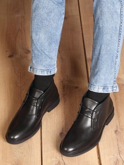 Carlton London - Formal Lace-Ups Black Oxfords for Men