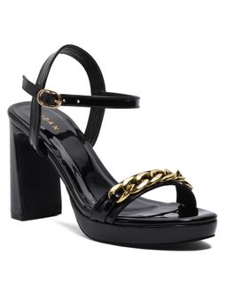 ERIDANI - Cherry Black Embellished Heels