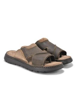 WOODLAND - Men Dark Brown Nubuck Sandals