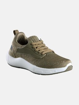 Neeman's - Olive Pulse Stride Sneakers for Men with Breathable Knit Upper