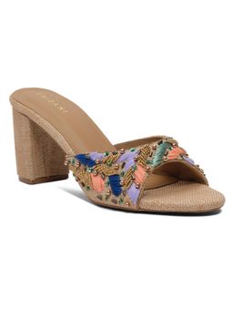 ERIDANI - Umaiza Beige Slip On Heels