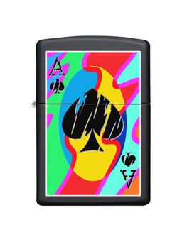 Zippo - Colored Ace of Spades Windproof Pocket Lighter