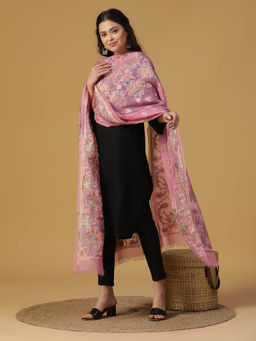 Shingora - Mauve Jacquard Blend Dupatta