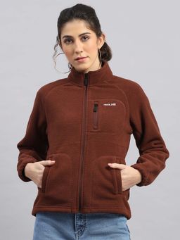 Rock.it - Women's Brown Solid Sweatshirt