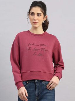 Monte Carlo - Women's Pink Printed Sweatshirt