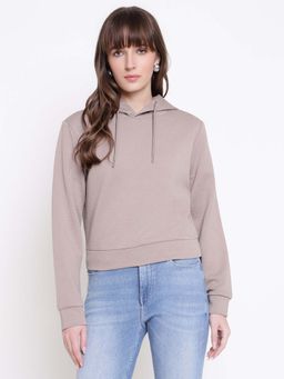 Guess - Women Peony Weathered Grey Jacquard Hoodie