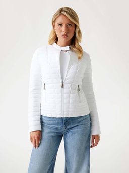 Guess - Women White Solid Jacket