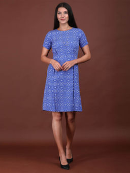 SALT Attire - Claire Casual Box Pleated Shift Dress