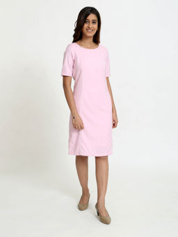 SALT Attire - Conch Pink Princess Panel Piping Dress