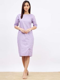 SALT Attire - Sea Star Purple Shaped Shift Dress