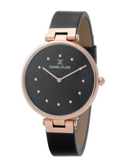 Daniel Klein - Black Premium Round Dial Analog Watch For Women - DK.1.12260 - 2