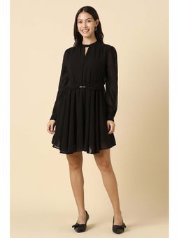Allen Solly - Women Black Solid Casual Dress