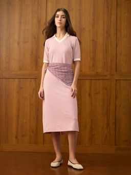 U.S. POLO ASSN. - Textured Midi Shift Dress