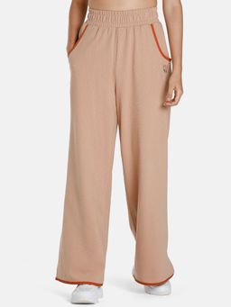 Puma - Infuse Wide Leg Womens Beige Trackpant