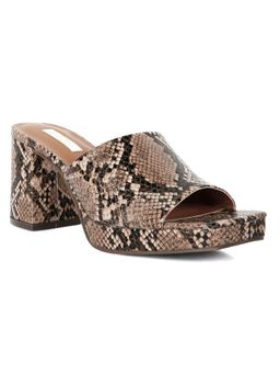 London Rag - Printed Brown Heels