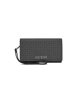 Guess - Women Abbas Charcoal Printed Wallet