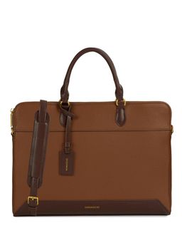 MIRAGGIO - Rubin 16 Inch Laptop Top Handle Laptop Bag With Detachable Strap - Brown
