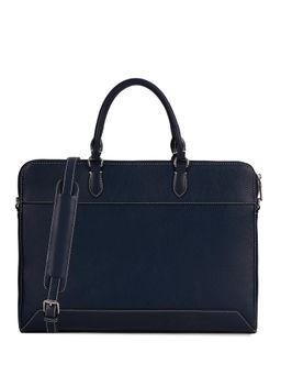 MIRAGGIO - Rubin 16 Inch Laptop Top Handle Laptop Bag With Detachable Strap - Blue