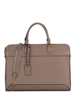 MIRAGGIO - Rubin 16 Inch Laptop Top Handle Laptop Bag With Detachable Strap - Taupe