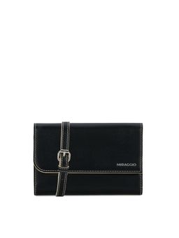 MIRAGGIO - Josie Wallet With Detachable Strap - Black