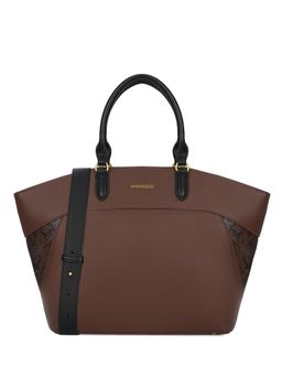 MIRAGGIO - Rosetta Top Handle Satchel Bag With Detachable Strap - Brown