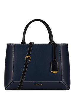 MIRAGGIO - Joanie Satchel Bag With Detachable Strap - Blue
