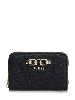 Guess - Women Anise Black Logo Textured Wallet