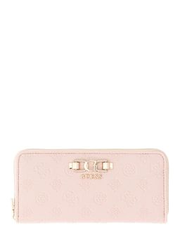 Guess - Women Anise Light Rose Logo Textured Wallet