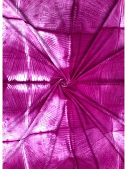 Palash - Magenta Shibori Work Cotton Unstitched Fabric