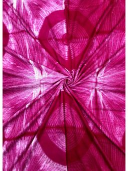 Palash - Magenta Shibori Work Cotton Unstitched Fabric