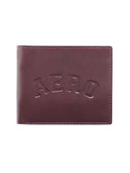 Aeropostale - Men Sanjose Leather Global Coin Wallet - Wine