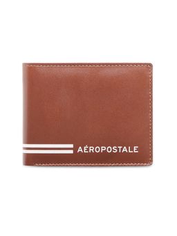 Aeropostale - Men Sacramento Leather Slim Fold Wallet - Tan