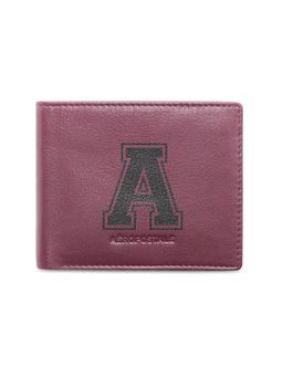 Aeropostale - Men Norfolk Leather Slim Fold Wallet - Wine