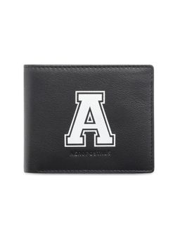 Aeropostale - Men Norfolk Leather Global Coin Wallet - Black