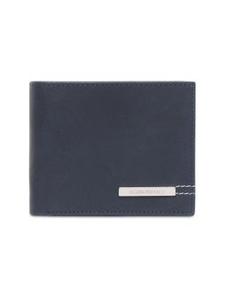 Aeropostale - Men Leather Global Coin Wallet - Navy Blue