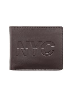 Aeropostale - Men Vacaville Leather Global Coin Wallet - Brown