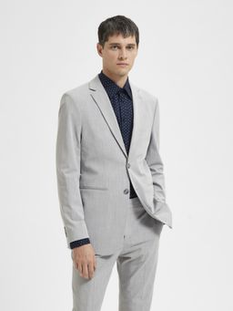 Selected - Grey Double Button Suit-Set Blazer