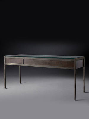Buy Angie Homes Easton WFH Table Mango Wood Brown Colour Online