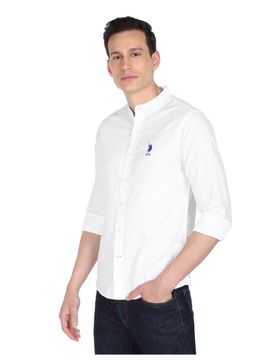 white polo chinese collar
