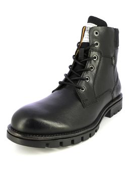 Alberto Torresi - Solid Black Leather Casual Boots