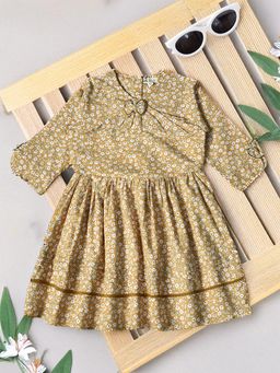 Bella Moda - Brown Printed Dress