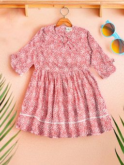 Bella Moda - Red Printed Dress