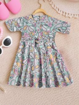 Bella Moda - Multi-Color Printed Dress