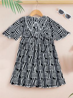 Bella Moda - Black Printed Dress