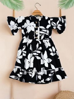 Bella Moda - Black Floral Dress