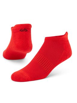 Dynamocks - Red Solid Men Bamboo Ankle Length Socks - Free Size